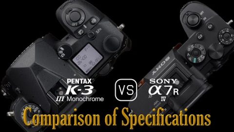 Pentax K 3 Mark III Monochrome vs. Sony A7R IV A Comparison of Specifications